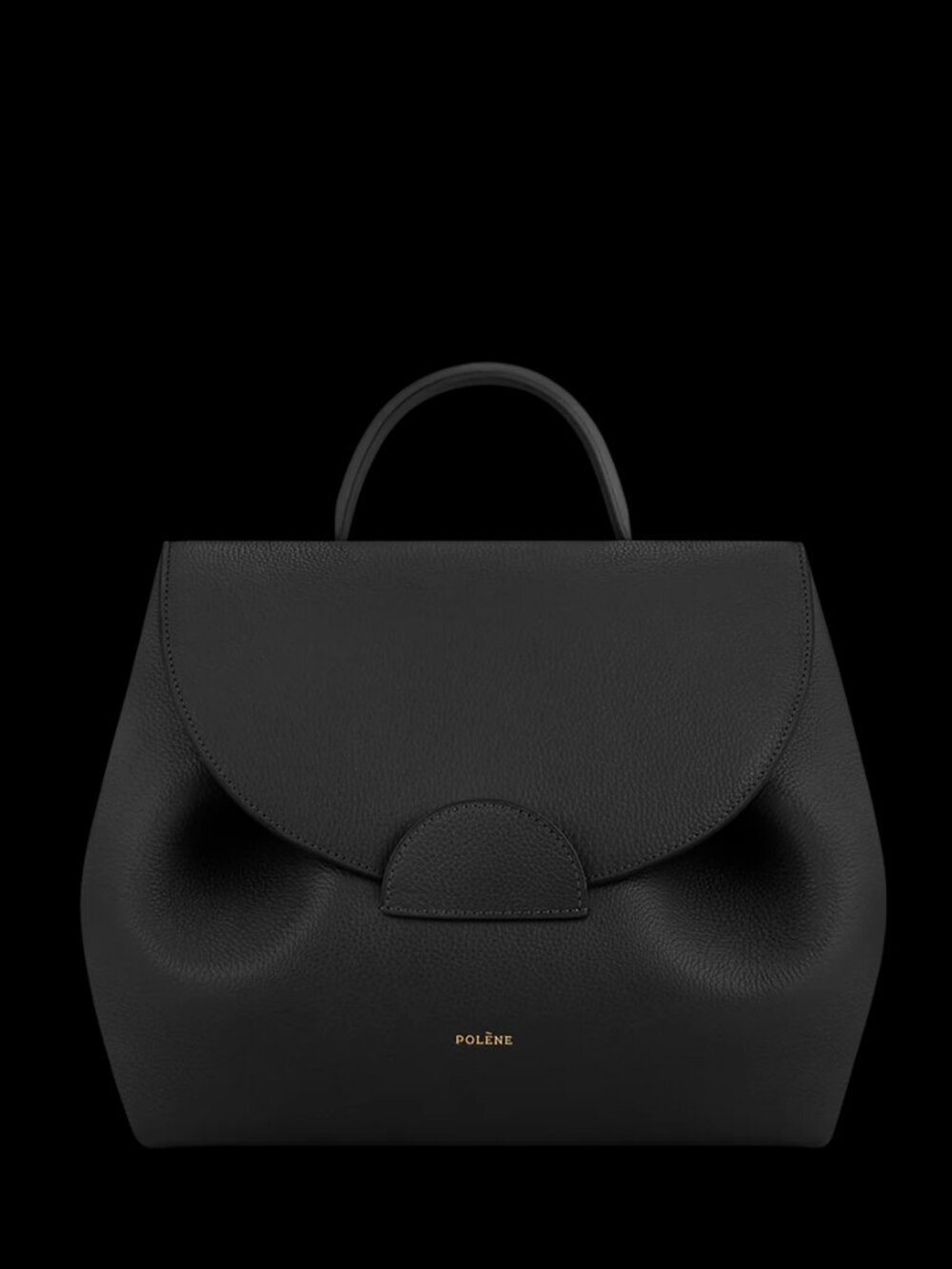 Polène Numéro Un Bag – Black Textured / Pebbled Leather - Picture 8 of 8